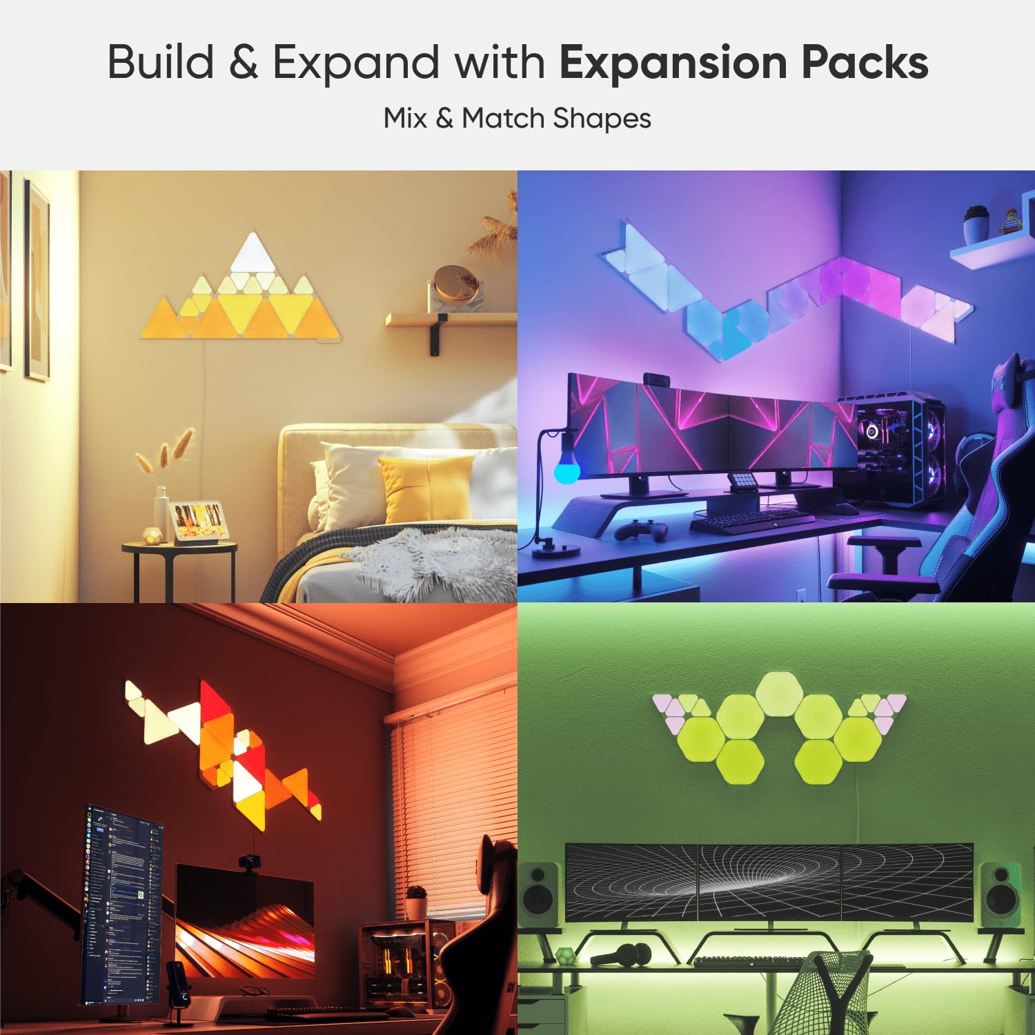 Nanoleaf NL480003TW9P Mini Triangle Light Smarter Kit - 9